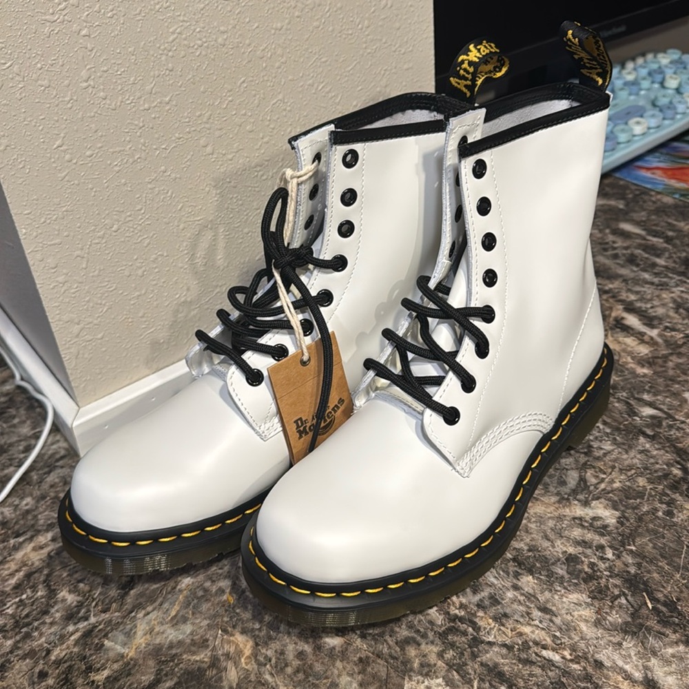 Brand new white Dr. Martens